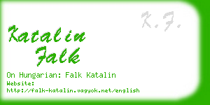 katalin falk business card